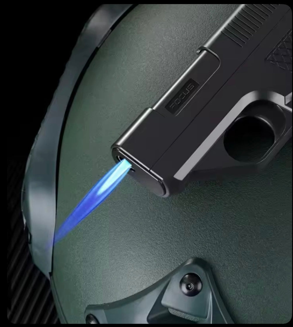 CIGAGUN - Encendedor de pistola a prueba de viento con 3 cargadores