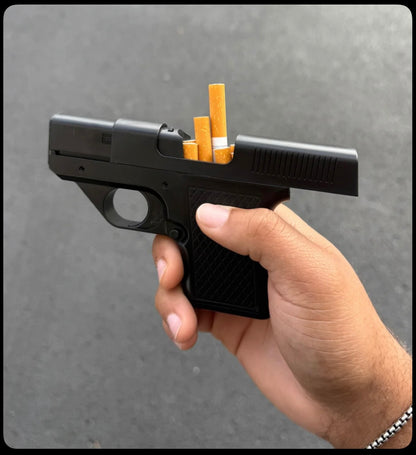 CIGAGUN - Encendedor de pistola a prueba de viento con 3 cargadores