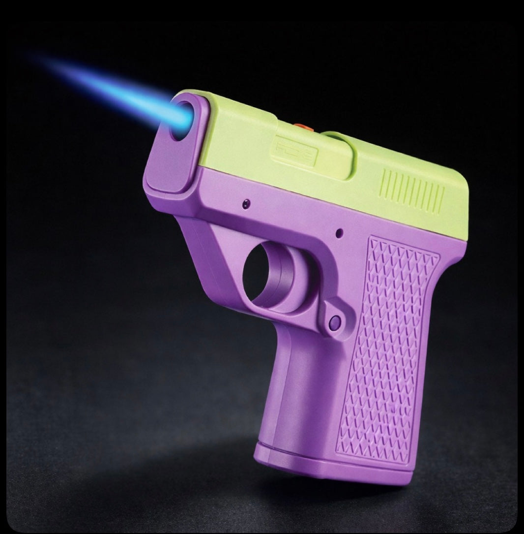 CIGAGUN - Encendedor de pistola a prueba de viento con 3 cargadores