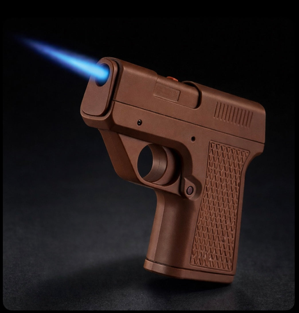 CIGAGUN - Encendedor de pistola a prueba de viento con 3 cargadores
